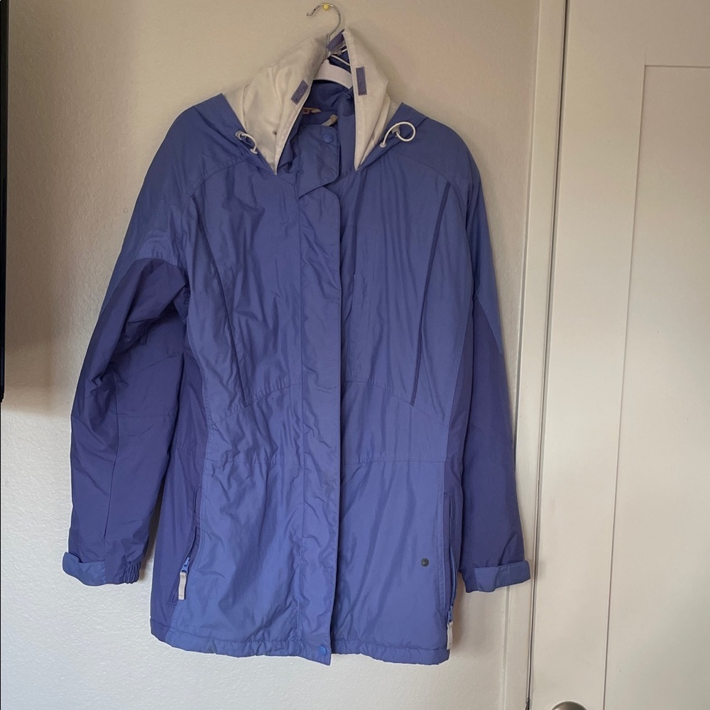 Women's Purple Ski Jacket with Hood